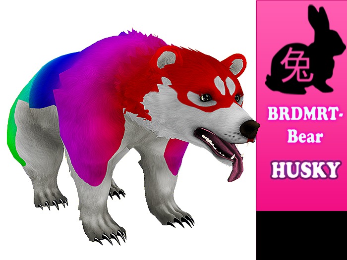 BRDMRT- Bear  Husky Rainbow