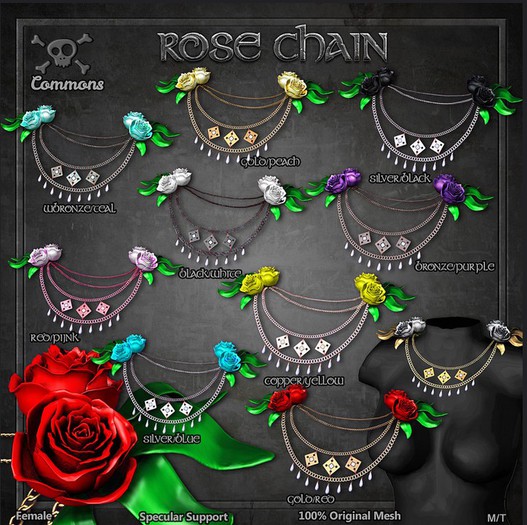 [The Forge] Rose Chain, Bronze/Purple -CBOX