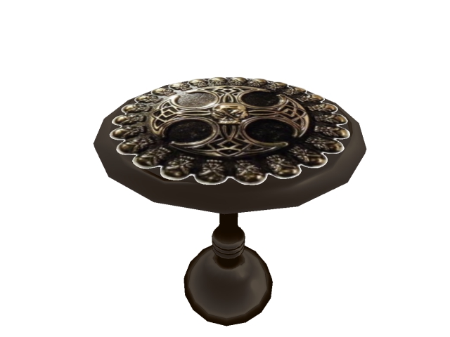 Round Skull Cross Circle Table