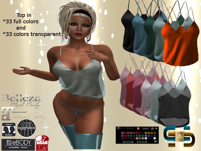 [ IBAN ] MESH TANK TOP SEVEN HUD DRIVEN TRANSPARENT 99L$ PROMO