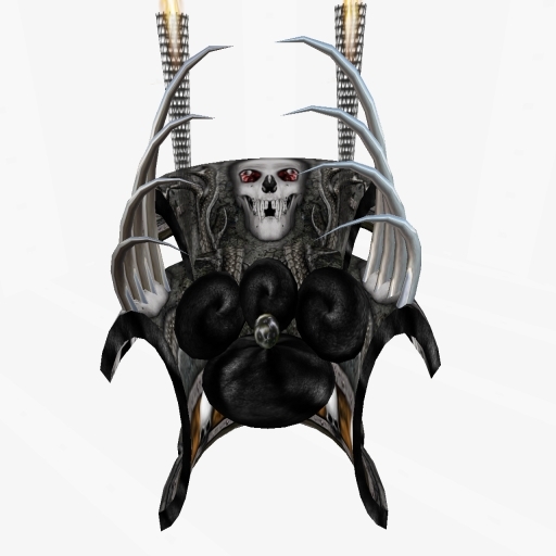 Gothic Touch Skull Throne