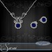 Sarai jewelry set platinum sapphire