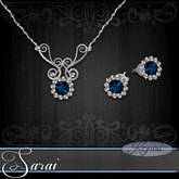Sarai - Jewelry Set - Platinum - Nebula