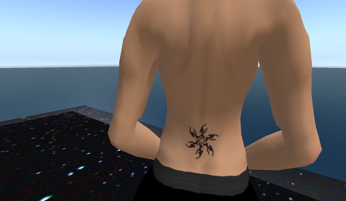 Sanstar tribal Star tattoo 