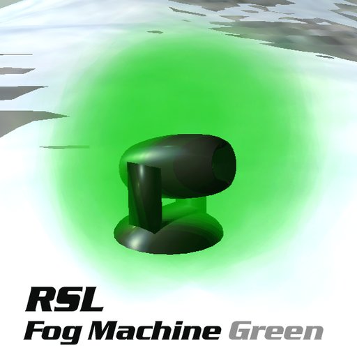 Second Life Marketplace RSL FOG MACHINE green / Nebelmaschine