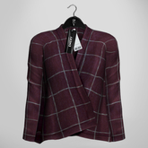 Emery Madeon Checked Jacket Berry