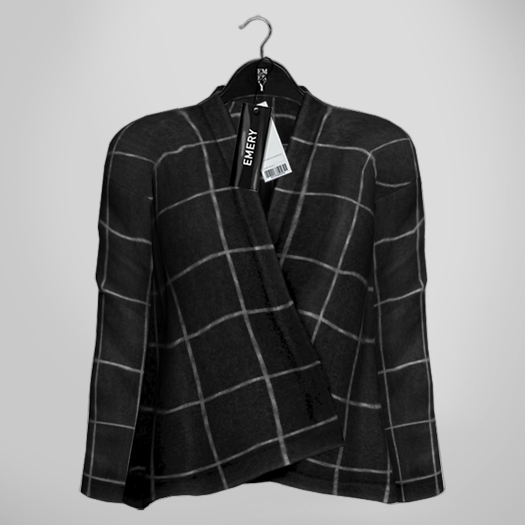 Emery Madeon Checked Jacket Black