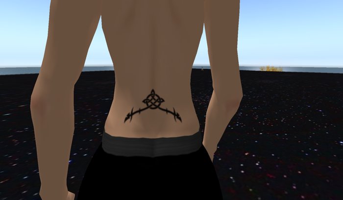 Sanstar tribal knot tattoo