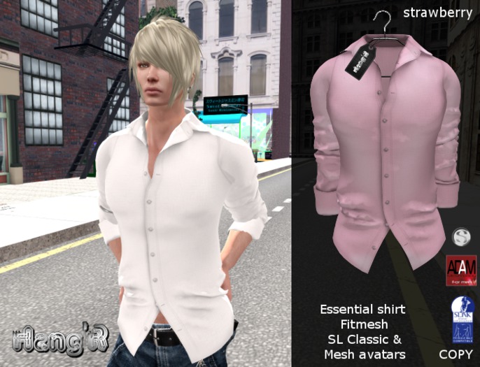 [Hang'R] Essential (strawberry) fitmesh shirt