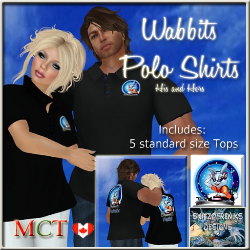 Wabbits Polo Shirt for Him and Her