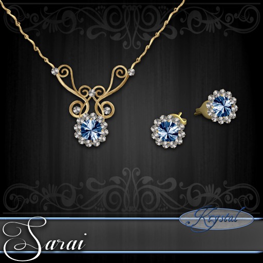 Sarai - Jewelry Set - Gold - Ice
