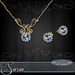 Sarai jewelry set gold ice