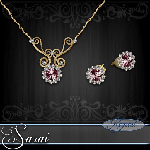 Sarai - Jewelry Set - Gold - Rose