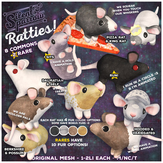 ~silentsparrow~ Rattie - Dumbo - Himalayan - King Rat (Rez Me)