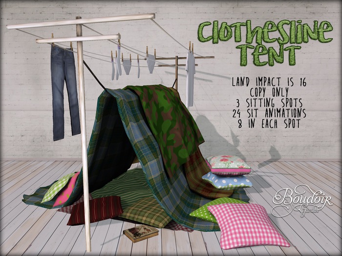 Clothesline Garden Tent