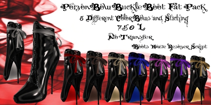 CUSTOM iNKZ  Poizon Bow Ankle Boot - FAT PACK (8 Colors) [promo]