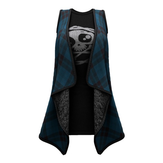 ..::PD::.. Plaid Tunic [Blue] Wear me