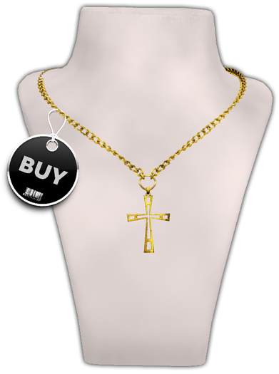 [BODY FACTORY] Legacy Cross  Necklace (Gold) - BOX