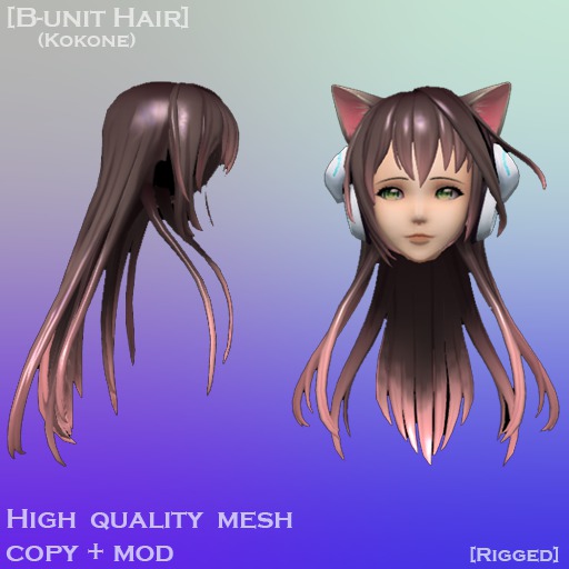 Kokone Hair Rigged