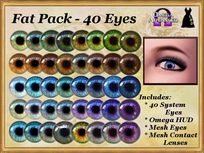 *LBD* 40 Eyes Fat Pack (System, Mesh & Omega)