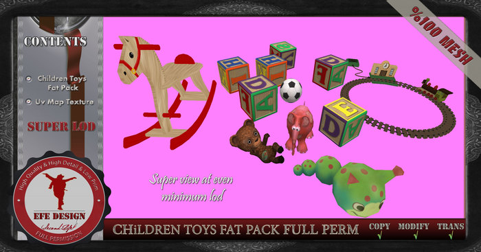 Children Toys Fat Pack Full Permission