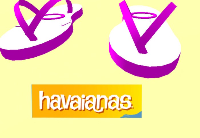 Havaianas pink flip flop sandal