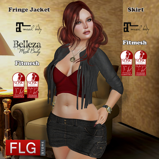 :: FLG Eliseba Jacket Top + 10 Models & Skirt ::