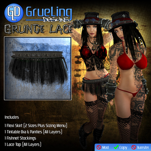GrueLing Designs - Grunge Lace