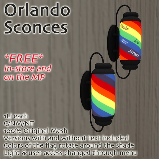 %Orlando Sconces *MESH* Delivery Box
