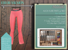 Addams "Alicia" Flare Mesh Pants -Maitreya,Belleza,Slink.Womens Pant- Salmon