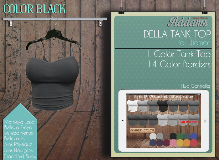 Addams // Della Tank Top // Black