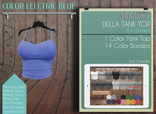 Addams // Della Tank Top // Electric Blue
