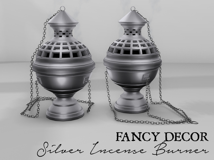 Fancy Decor: Incense Urn (silver)