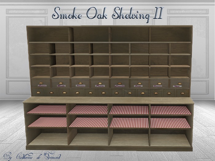 *CdT* Smoked Oak Shelving II