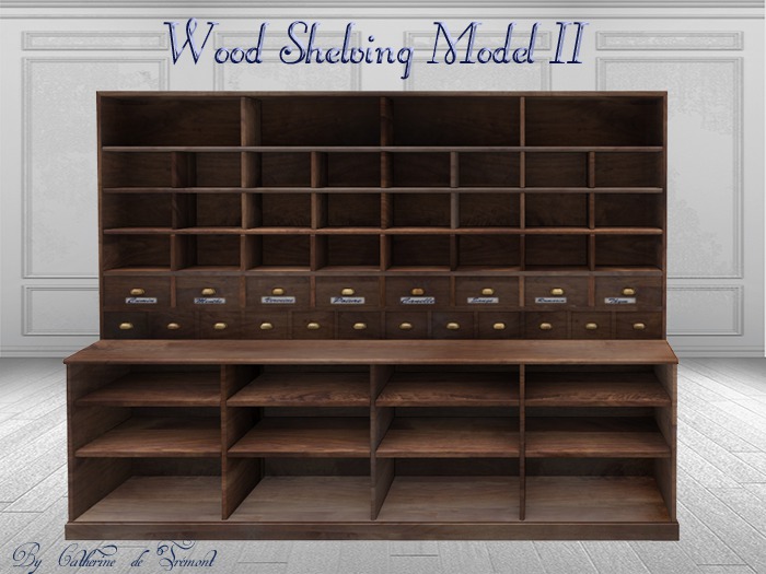 *CdT* Wood Shelving model 2