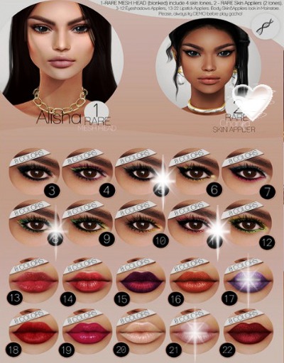 01 Genesis_Head_Alisha_2.0 RARE WITH 6 APPLIER