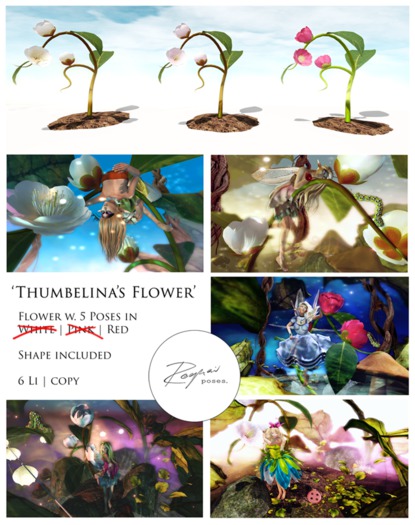 ROQUAIs Thumbelina's Flower RED