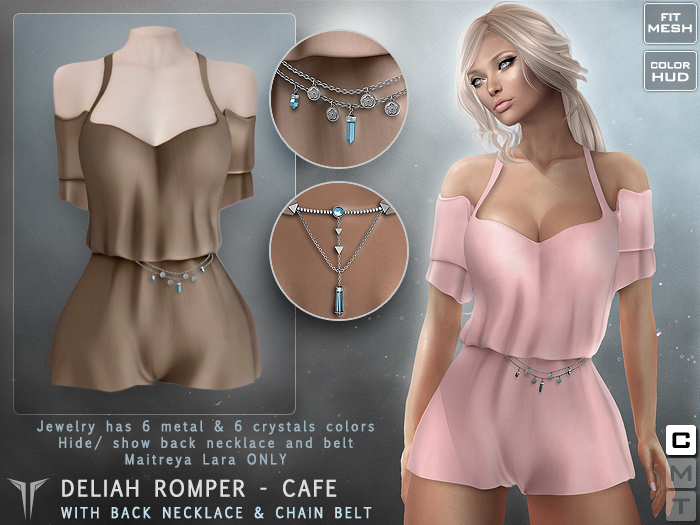 **RE** Deliah Romper - Cafe - Maitreya