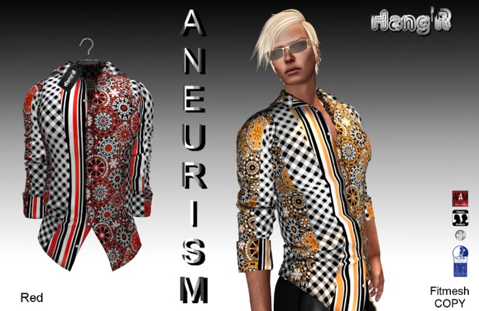 [Hang'R] Aneurism (red) fitmesh shirt