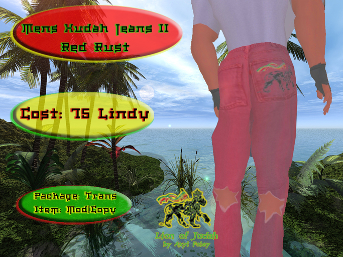 LOJ Mens Xudah Jeans II - Red Rust