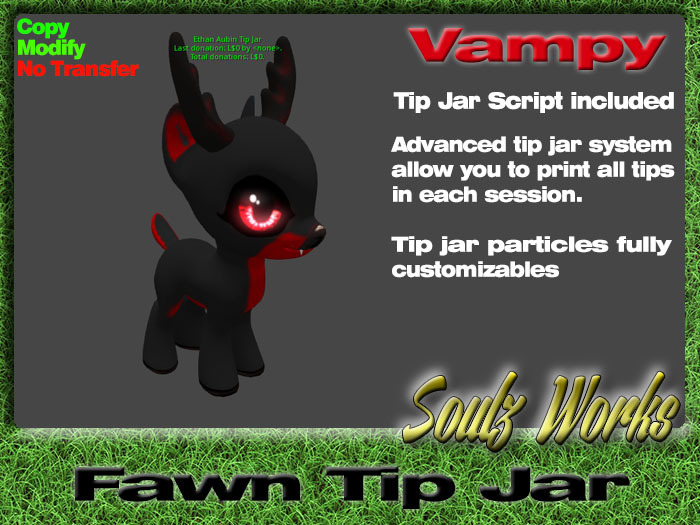 Fawn Tip Jar - Vampy [Boxed]