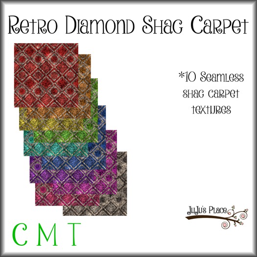 Retro Diamond Shag Carpet (boxed)