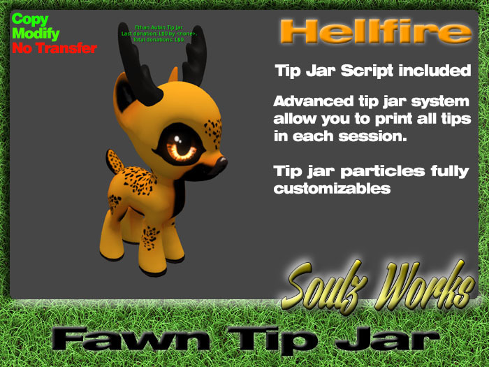 Fawn Tip Jar - Hellfire [Boxed]