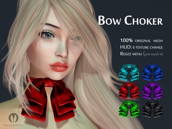 ~ MoonRabbit ~ Leather Bow  (Add me)