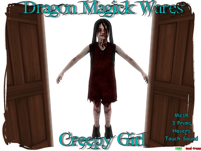 Dragon Magick Wares Creepy Girl Decor