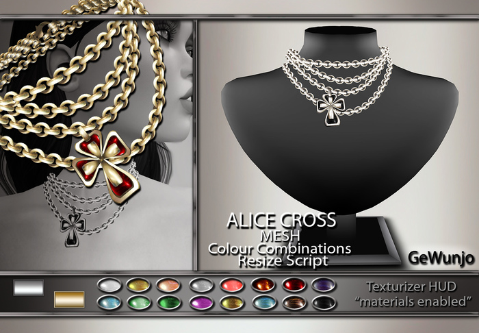 GeWunjo : ALICE CROSS necklace