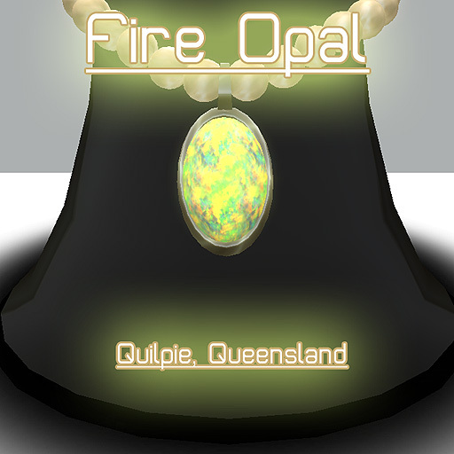 g2g Fire Opal & Pearl Necklace