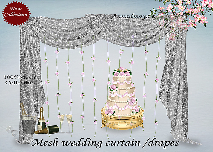 MESH*Semiesclusive*Wedding curtain mesh open