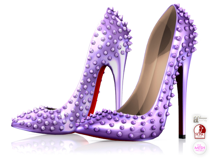 Garbaggio // Studded Pumps - Lilac