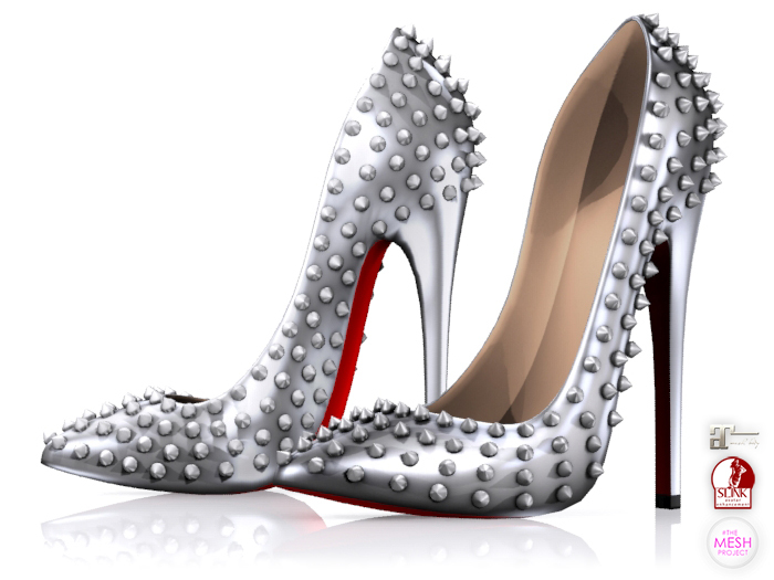 Garbaggio // Studded Pumps - Silver